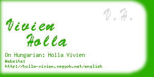 vivien holla business card